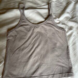 ARQ Cropped Tank Top - Taupe